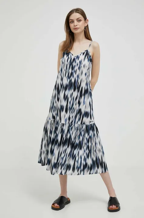 Βαμβακερό φόρεμα DKNY