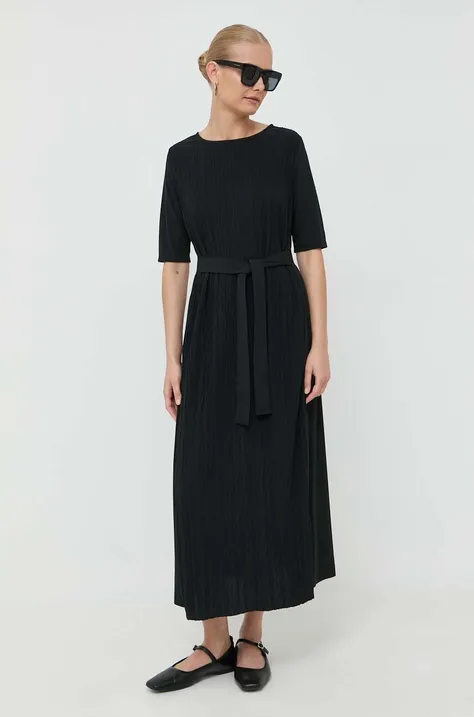 Φόρεμα Max Mara Leisure χρώμα: μαύρο