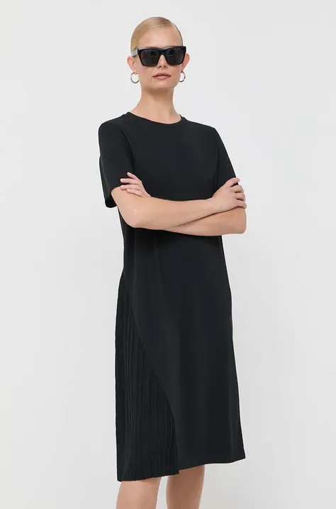 Φόρεμα Max Mara Leisure χρώμα: μαύρο