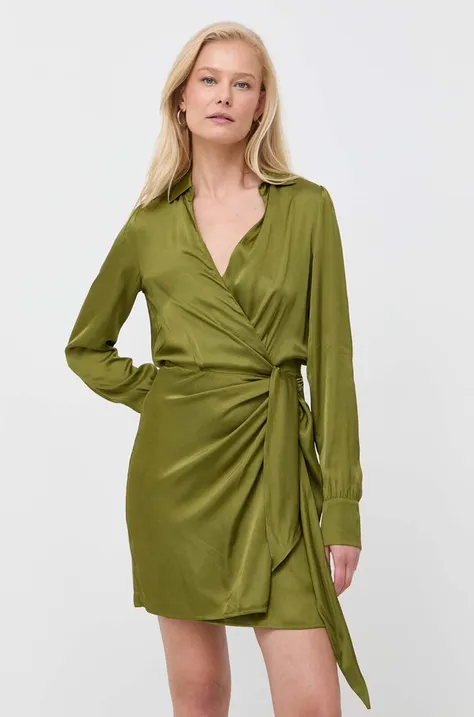 Šaty MAX&Co. zelená farba, mini, áčkový strih