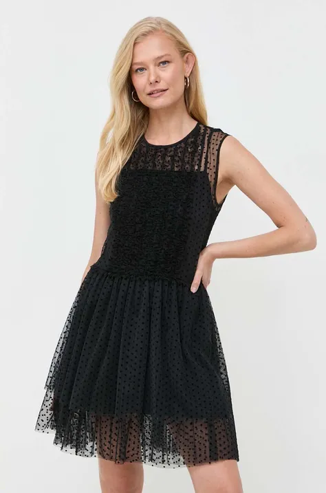 Φόρεμα MAX&Co. χρώμα: μαύρο