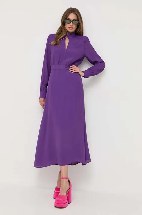 Obleka Ivy Oak vijolična barva