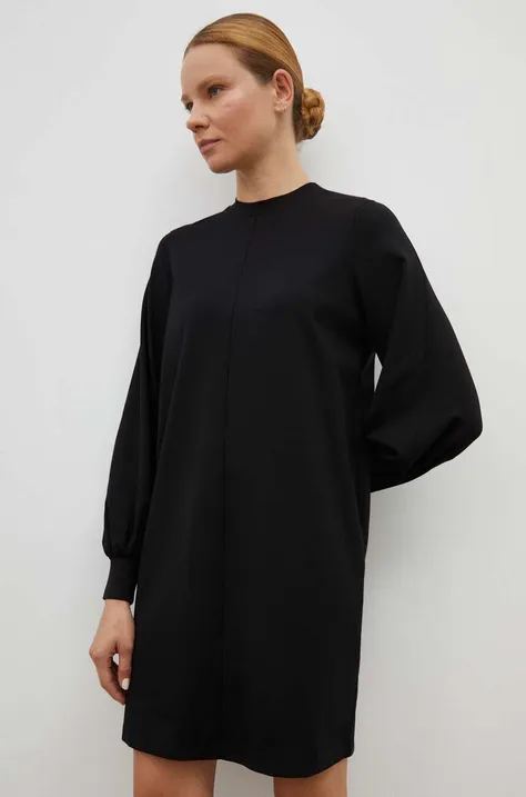 Drykorn sukienka kolor czarny mini prosta