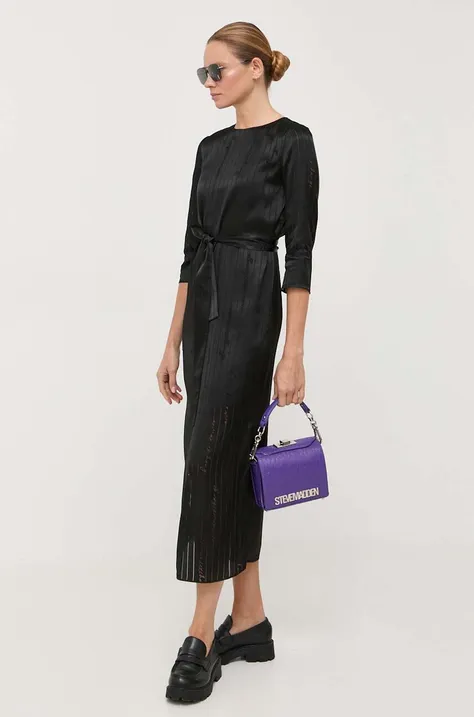 Платье Armani Exchange цвет чёрный midi прямое