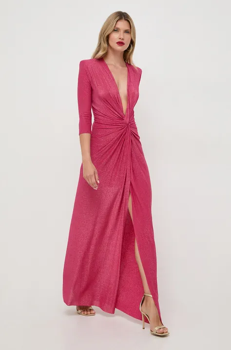 Liu Jo sukienka kolor różowy maxi prosta