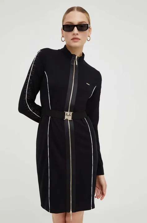 Šaty Liu Jo čierna farba, mini, priliehavá