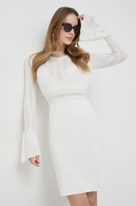 Сукня Liu Jo колір білий mini облягаюча