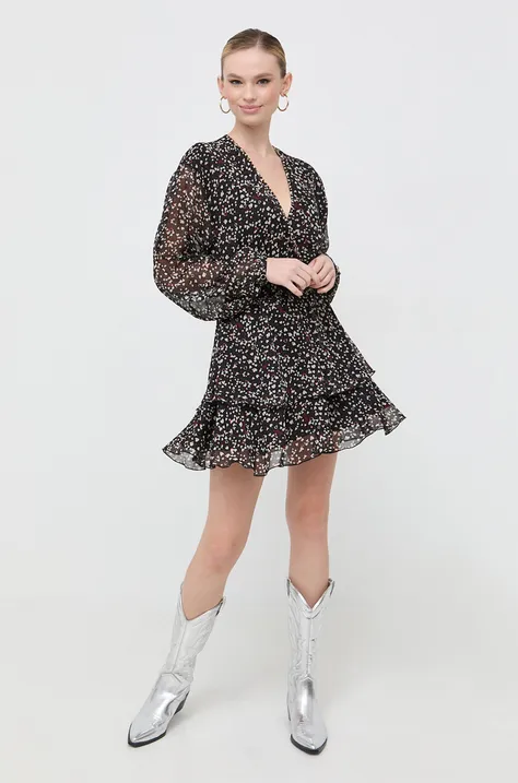 Liu Jo sukienka kolor czarny mini rozkloszowana