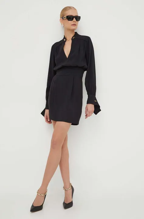Сукня Elisabetta Franchi колір чорний mini облягаюча