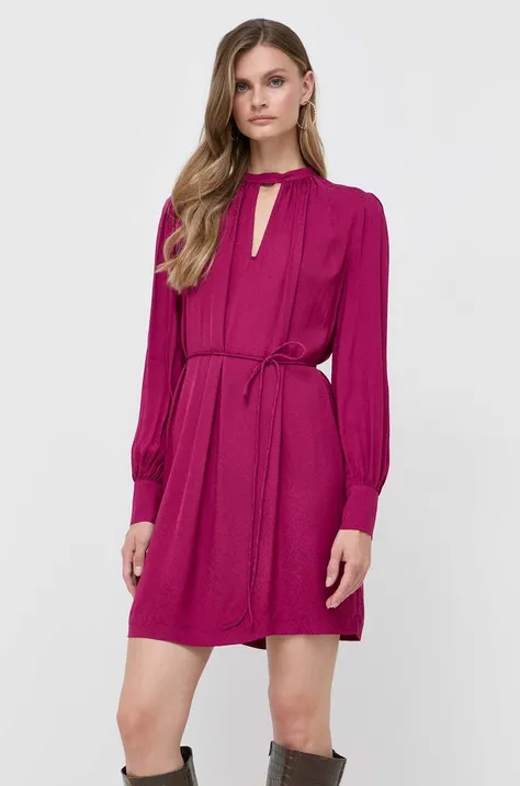 Twinset sukienka kolor fioletowy mini prosta