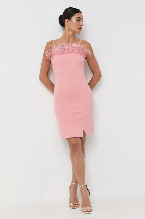 Платье Twinset цвет розовый mini облегающее