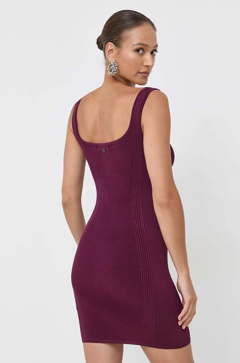 Guess rochie culoarea violet, mini, mulata