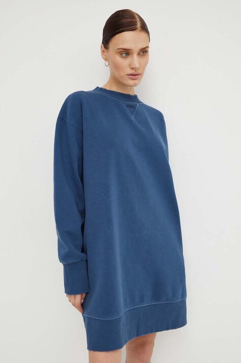 G-Star rochie culoarea bleumarin, mini, oversize