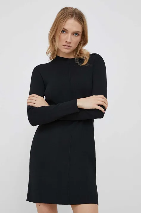 Платье Sisley цвет чёрный mini облегающее