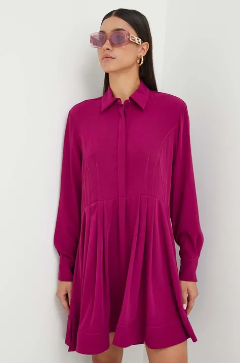 Haljina Pinko boja: ljubičasta, mini, oversize