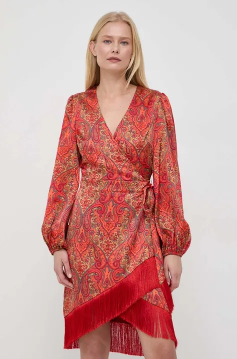 Šaty Marciano Guess červená farba, mini, áčkový strih