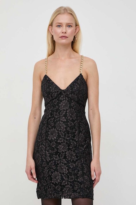 Marciano Guess rochie culoarea negru, mini, mulată