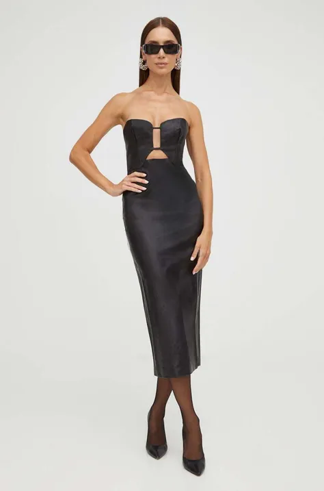 Платье Bardot цвет чёрный mini облегающее