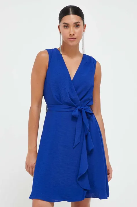 Сукня Morgan колір синій mini розкльошена