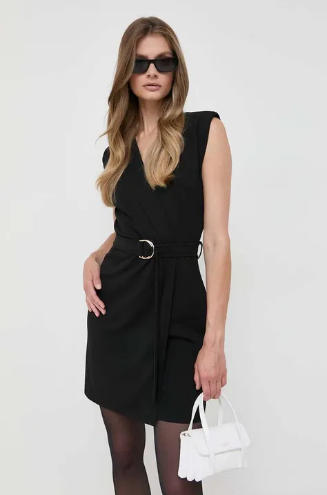 Сукня Morgan колір чорний mini облягаюча