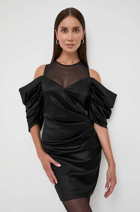 Karl Lagerfeld sukienka kolor czarny mini dopasowana