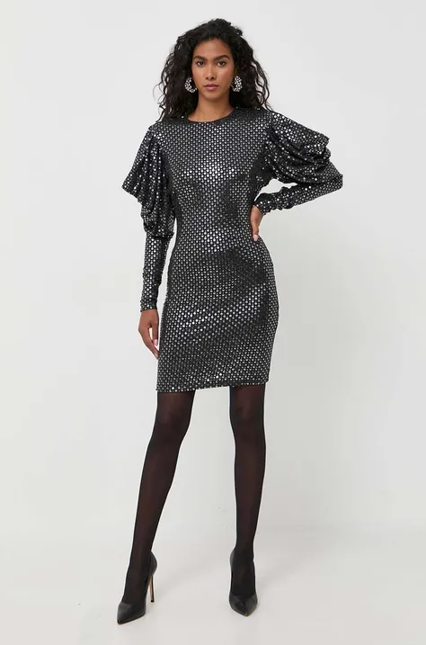 Φόρεμα Karl Lagerfeld χρώμα: μαύρο