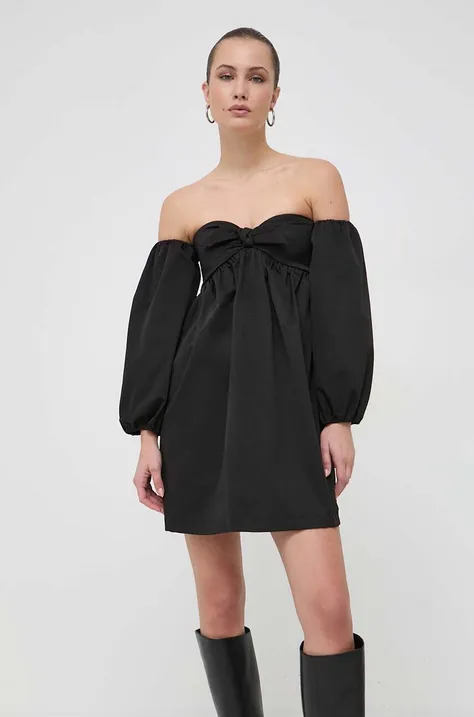 Платье MAX&Co. цвет чёрный mini расклешённое