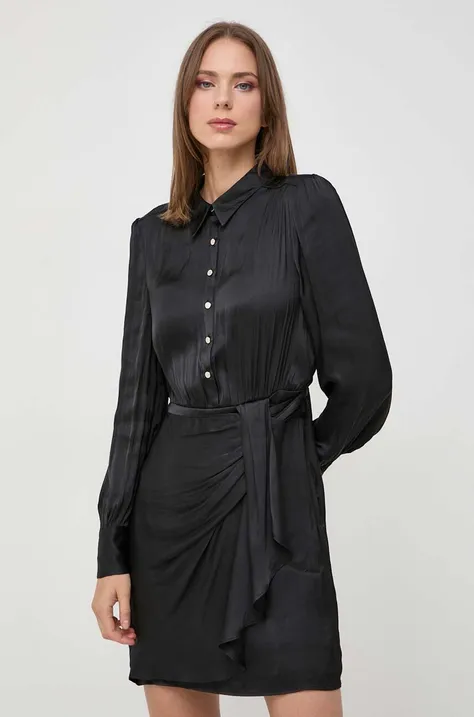 Šaty Morgan čierna farba, mini, rovný strih