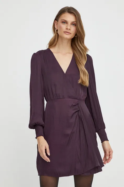 Платье Morgan цвет фиолетовый mini расклешённое