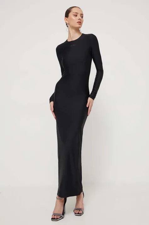 Сукня Rotate колір чорний maxi облягаюча
