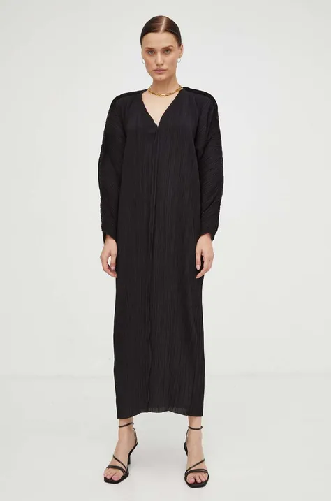 By Malene Birger sukienka kolor czarny midi oversize