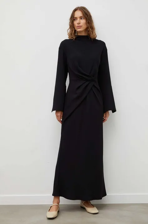 Lovechild sukienka kolor czarny maxi prosta
