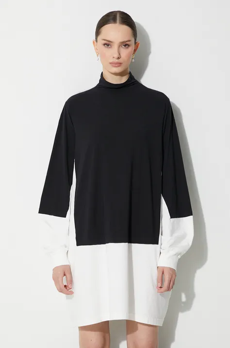 Šaty MM6 Maison Margiela Dress černá barva, mini, oversize, S62CT0244