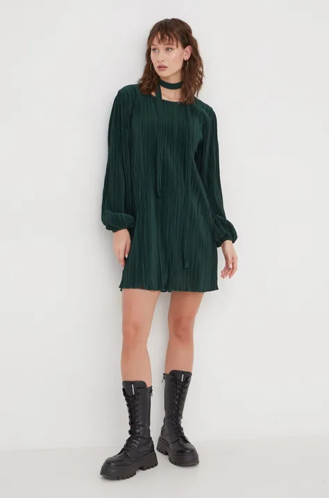Φόρεμα Abercrombie & Fitch χρώμα: πράσινο