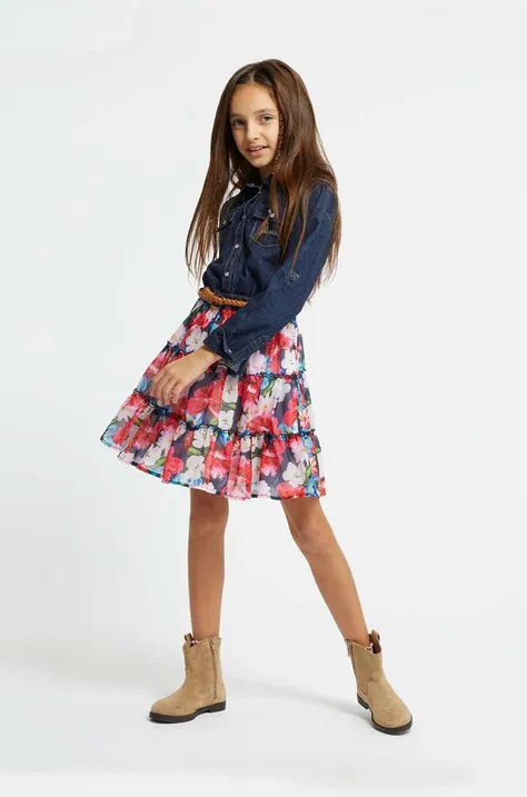 Детска рокля Guess среднодълга разкроен модел