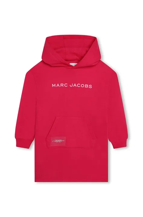 Dječja haljina Marc Jacobs boja: crvena, mini, ravna