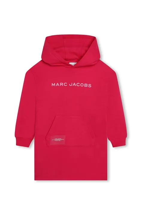 Marc Jacobs sukienka dziecięca kolor czerwony mini prosta