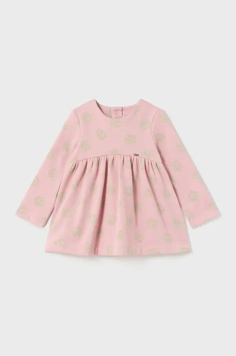 Платье для младенцев Mayoral цвет розовый mini расклешённое