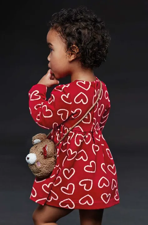 Mayoral sukienka niemowlęca kolor czerwony mini rozkloszowana