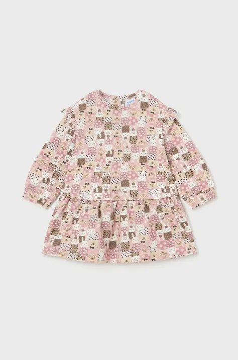 Сукня для немовлят Mayoral колір рожевий mini oversize