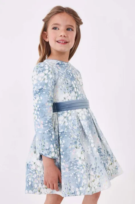 Детска рокля Mayoral в лилаво къса разкроена