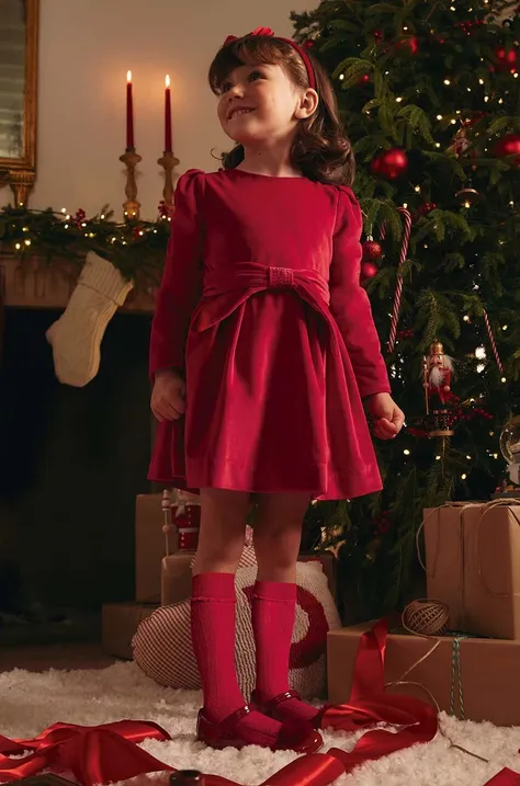 Дитяча сукня Mayoral колір червоний mini розкльошена