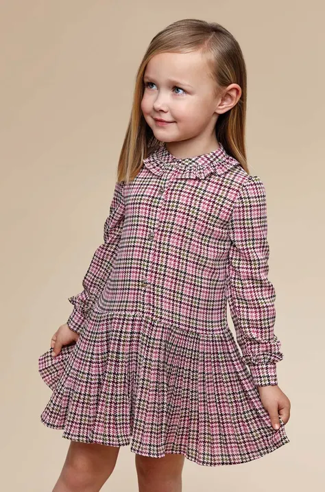 Dječja haljina Mayoral boja: ljubičasta, mini, oversize