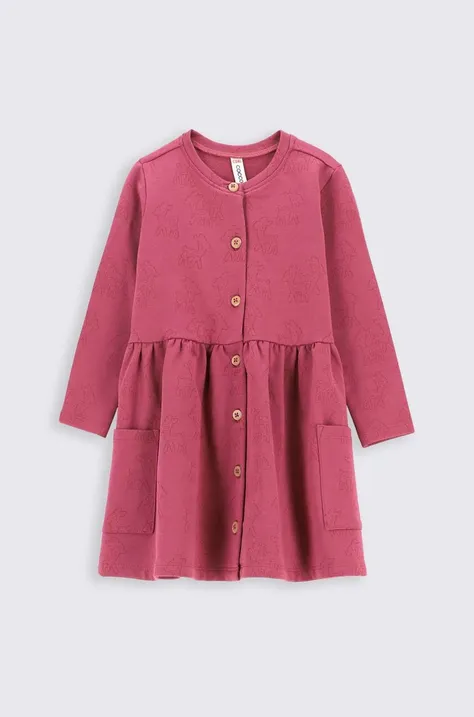 Сукня для немовлят Coccodrillo колір бордовий mini розкльошена