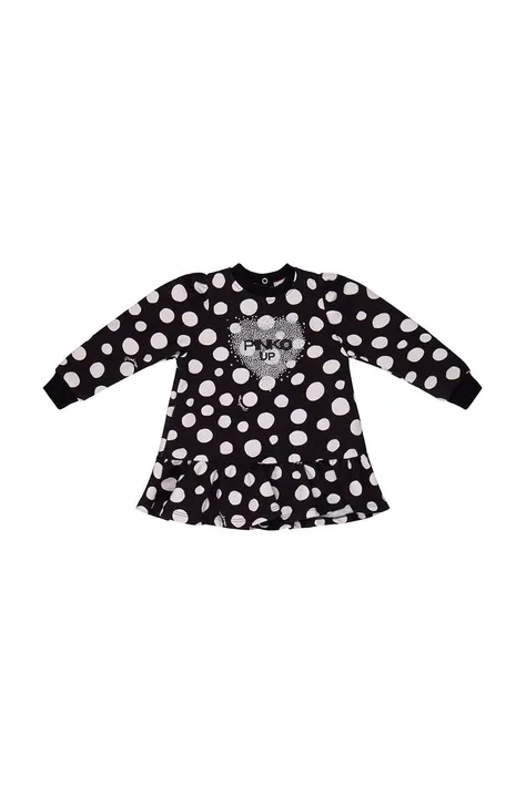 Детское платье Pinko Up цвет чёрный mini расклешённое