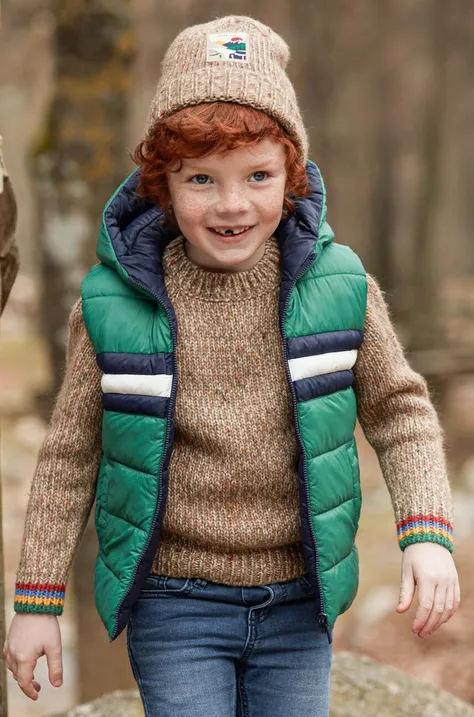 Παιδικό πουλόβερ Mayoral χρώμα: μπεζ