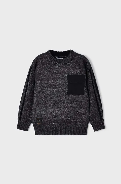 Otroški pulover Mayoral črna barva