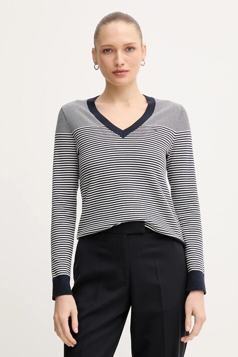 Tommy Hilfiger sweter damski kolor granatowy WW0WW40098