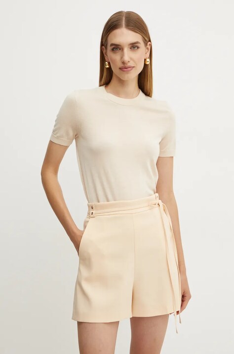 BOSS pulover de lana femei, culoarea bej, light, 50492857