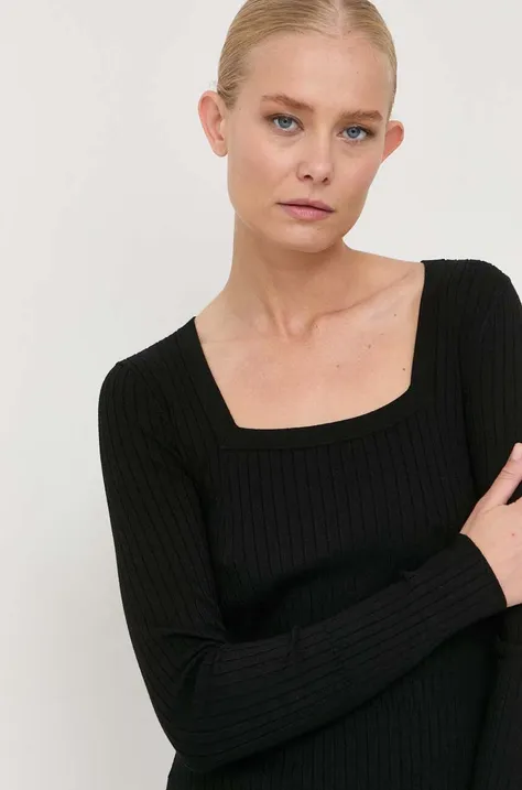 Max Mara Leisure pulover femei, culoarea negru, light